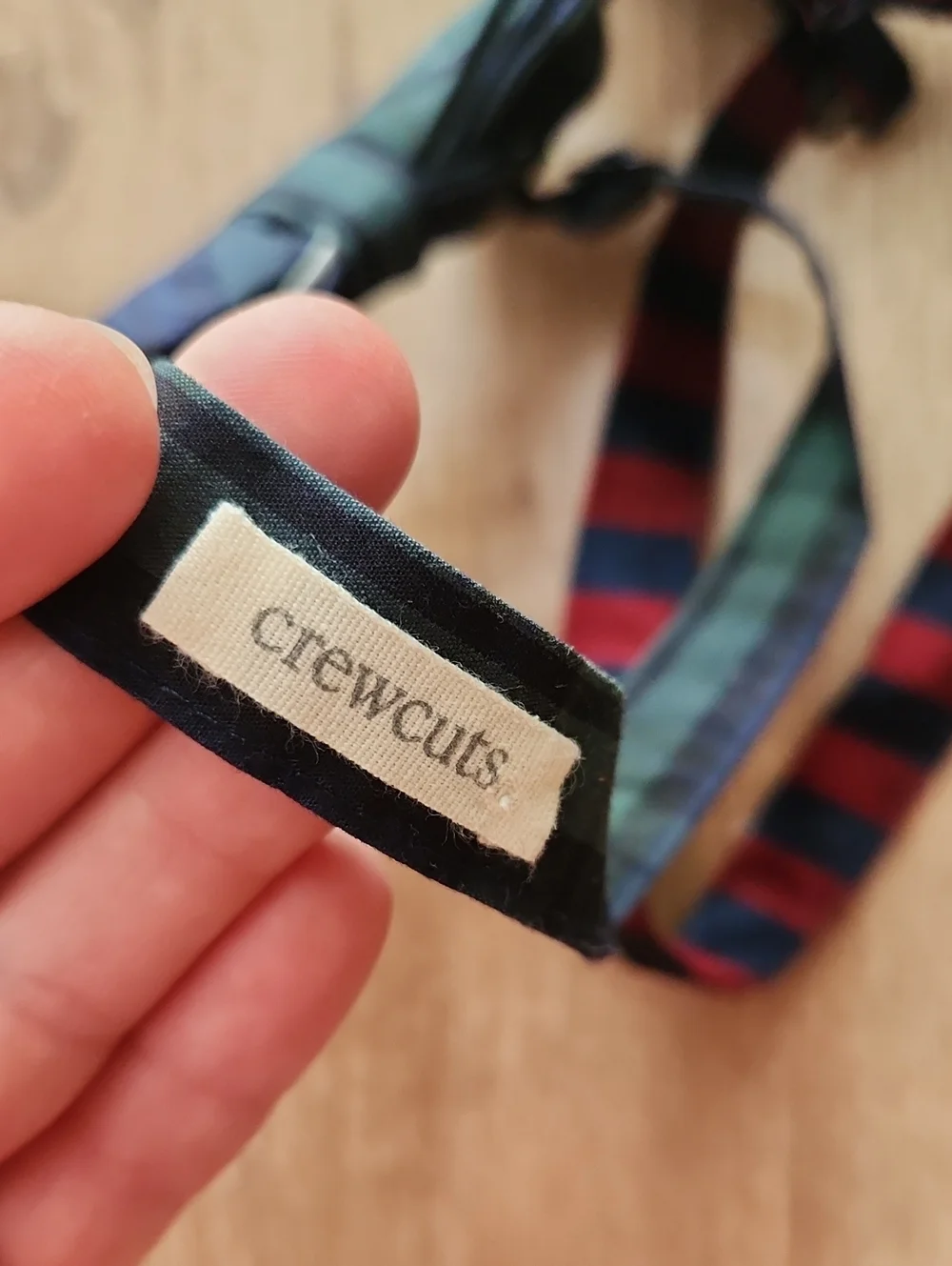 Crewcuts Classic Boys Bow Tie Set - Red, Navy, Green & Blue Plaid